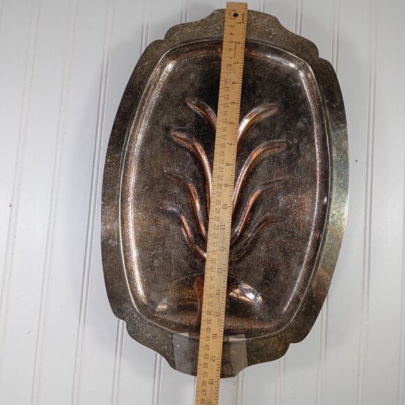 Vtg Silverplate Serving Trays Platters Tree of Life Round WS Blackinton LOT OF 3 - Picture 6 of 16